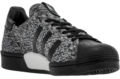 Adidas Superstar серо-черные