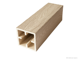 Столб ДПК 3D 120/120 White