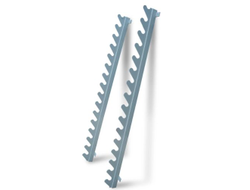 Стойка для бодибаров 16 местная пристенная