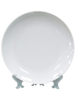 ТАРЕЛКА КЕРАМИЧЕСКАЯ БЕЛАЯ 25см