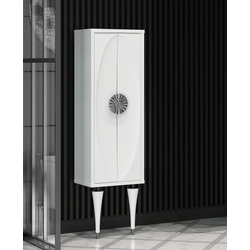 Пенал Opadiris Ибица 46, напольный белый/хром