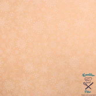 Бумага упаковочная крафтовая «Снегопад», 50 × 70 см, 1 лист