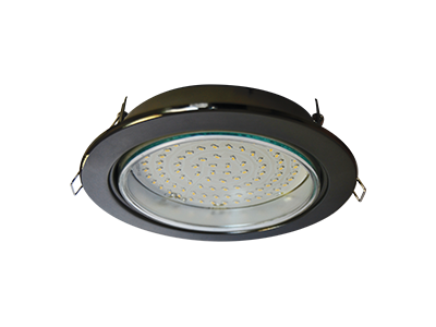 Светильник встраиваемый Ecola GX70-H5 Черный хром 53x151 FB70H5ECB
