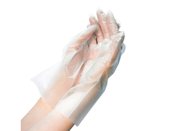 Перчатки из термопластичного эластомера, синие