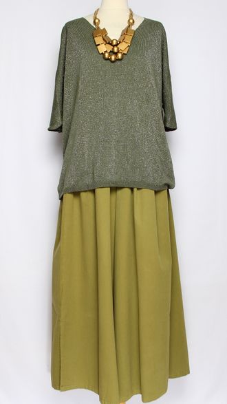 ДЖЕМПЕР-ПУЛОВЕР "КИМОНО ЛЮРЕКС" хаки, чайная роза, синий  р.50-56