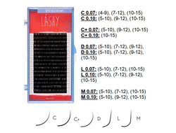 Ресницы чёрные LASHY - MIX (16 линий)