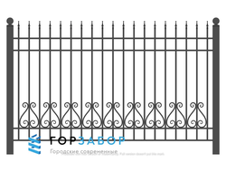 Секция забора с элементами ковки KSZ15-32 со скидкой