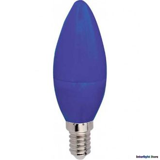 Ecola LED Color B37 6w Blue E14
