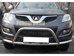 Защита переднего бампера радиус+низкая скоб d60/53 для Haval H5 2020-2024