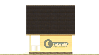 Б-10 ГАБАРИТНЫЕ РАЗМЕРЫ: (6Х6М) 2 ЭТАЖА, ОБЩАЯ ПЛОЩАДЬ: 60М²
