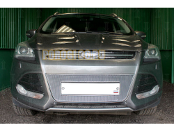 Защита радиатора Ford Kuga II 2013-2016 chrome PREMIUM