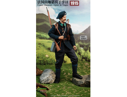 Французский альпийский стрелок 1915 г - Коллекционная ФИГУРКА 1/6 France Chasseurs Alpins in Vosges 1915 (QOM-1041) - QORANGE QOTOYS