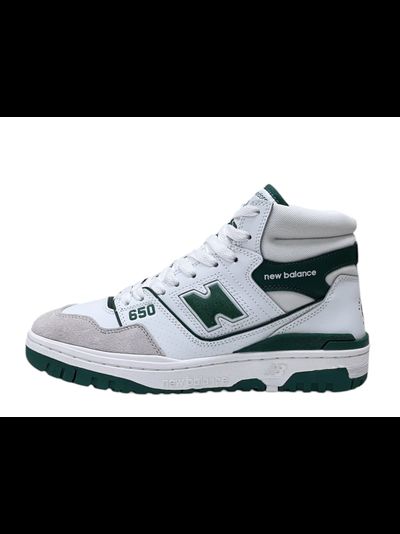 New Balance 650 White Green с мехом