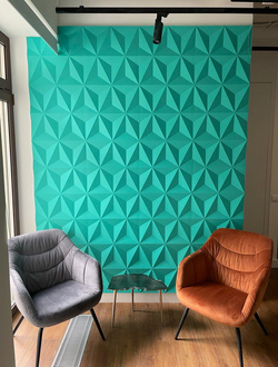 Гипсовая 3d панель "Шестиконечная звезда"