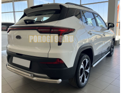 Защита штатного порога труба d60 для Москвич 3 2023-