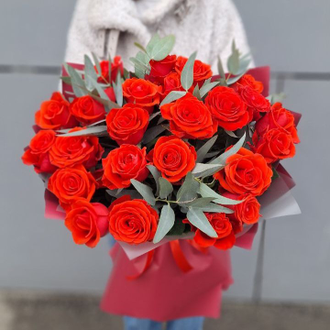Букет "Любовь" с крупными розами