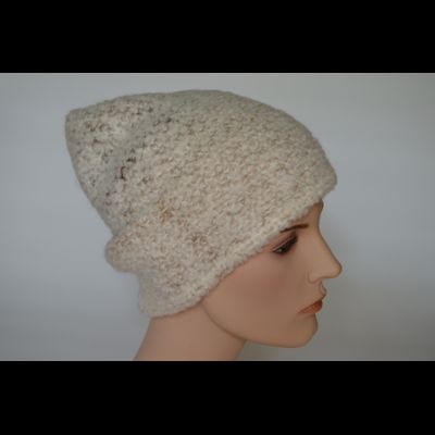 Шапка белая из альпака женская Vizio Италия 7007 CY