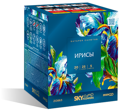 Батарея салютов ИРИСЫ (0,8" / 25 залпов)