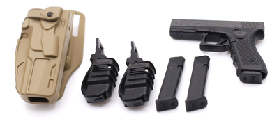 Пистолет Glock 17 с кобурой 1/6 (26060R-B) - Easy&Simple