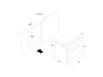 Электрический встраиваемый духовой шкаф OASIS  D-MB5