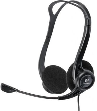 Наушники + микрофон Logitech PC 960 Stereo ( 20-20000Hz, mic, volume control, USB, 2.4m)