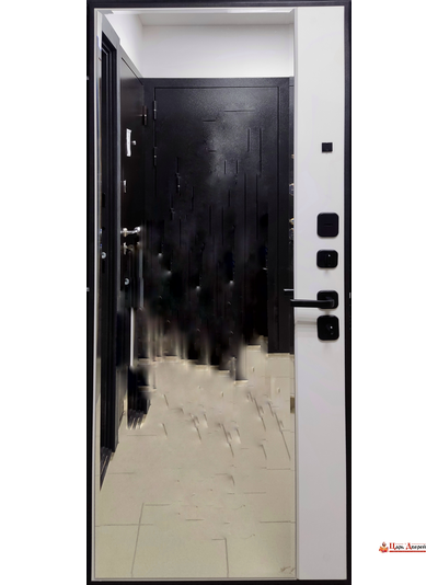 БОРА МДФ/МДФ СОФТ БЕЛЫЙ С ОГРОМНЫМ ЗЕРКАЛОМ