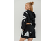 Укороченная толстовка TRAINING CROPPED HOODIE MUSCLE MOMMY 619 Черная