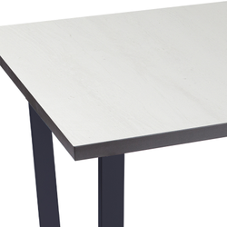 АГАТ.1 Стол обеденный 1320х800х32мм, ЛДСП Бетон Пайн, Кромка: Антрацит