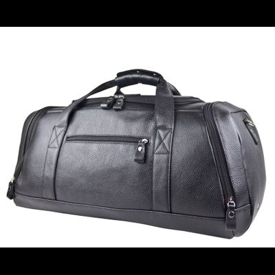 Кожаная дорожная сумка / рюкзак Napoli black 
(арт. 4034-01)