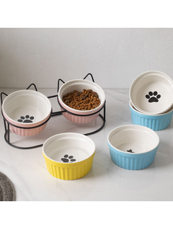 Миска двойная Kitty Faw