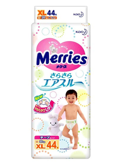 Подгузники Merries (Мерриес). Размер XL44 (12-20 кг)