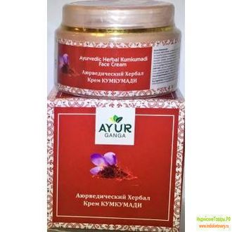 Аюрведический Хербал Крем КУМКУМАДИ для лица (Ayurvedic Herbal KUMKUMADI Cream) 30 гр