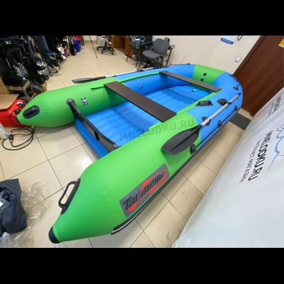 Моторная лодка Таймень NX 3600 НДНД PRO MAX синий/зеленый