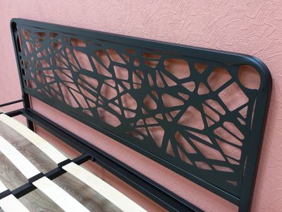 Кровать ОРИОН 1,6*2,0 черная ш*в*д 1660х905х2060мм