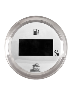 Указатель уровня топлива цифровой, Мореман 0-190 Ом, белый циферблат