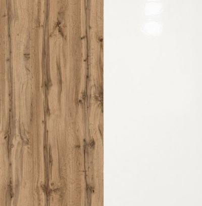 Шкаф-купе Лорд Дуб вотан/Белый гладкий  (Эра)