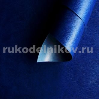 искусственная кожа Prestige (Италия), цвет-синий 4716, размер-35х25 см