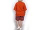Женский летний костюм  Арт. 20608- 9804 (цвет кирпичный)  Размеры 66-80