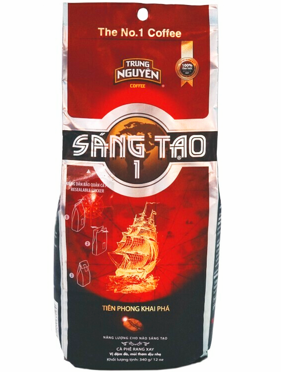 Молотый КОФЕ SANG TAO №1 TRUNG NGUYEN 350 г (Вьетнам)