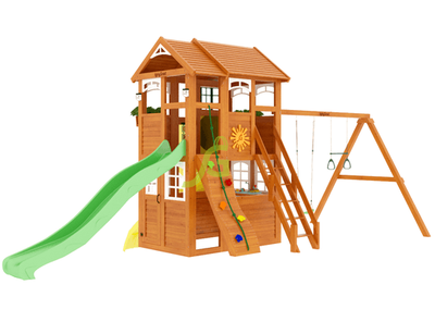 Детская площадка для дачи IgraGrad Клубный домик 2 с трубой Luxe купить в Воронеже