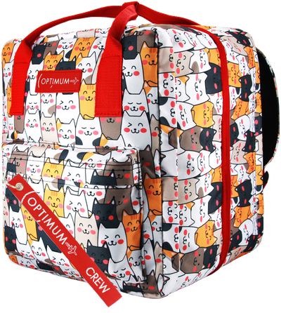 Рюкзак Сумка Чемодан ручная кладь 36x30x27 Optimum Pobeda RL, котики