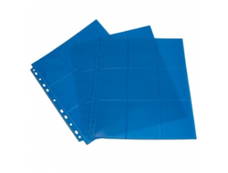 Лист для хранения карт в альбоме "Blackfire" с боковой загрузкой (3х3): синий