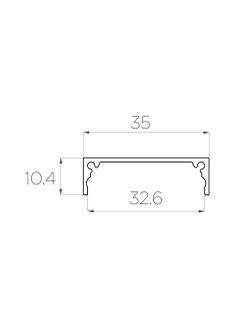 Алюминиевый профиль 4L-3510-S ANOD