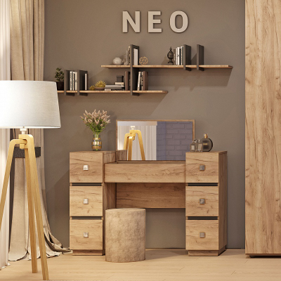 Композиция спальни NEO (НЕО) Дуб табачный Craft