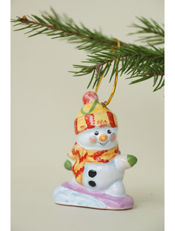 Снеговик "Сноубордист" (спортсмен)