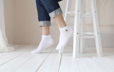 Носки Converse All Star белые короткие