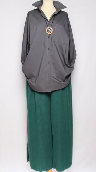 РУБАШКА "КЛАССИКА Карман" графит р.50-60