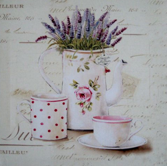 Постер "Чаепитие с лавандой"