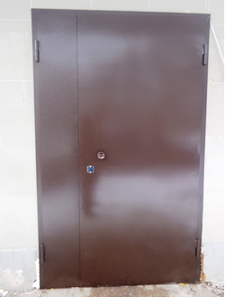 ДВЕРЬ МЕТАЛЛИЧЕСКАЯ СВАРНАЯ ДВУХСТВОРЧАТАЯ арт. ДСХ-03