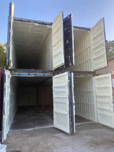 Утепление морского контейнера пенополиуретаном